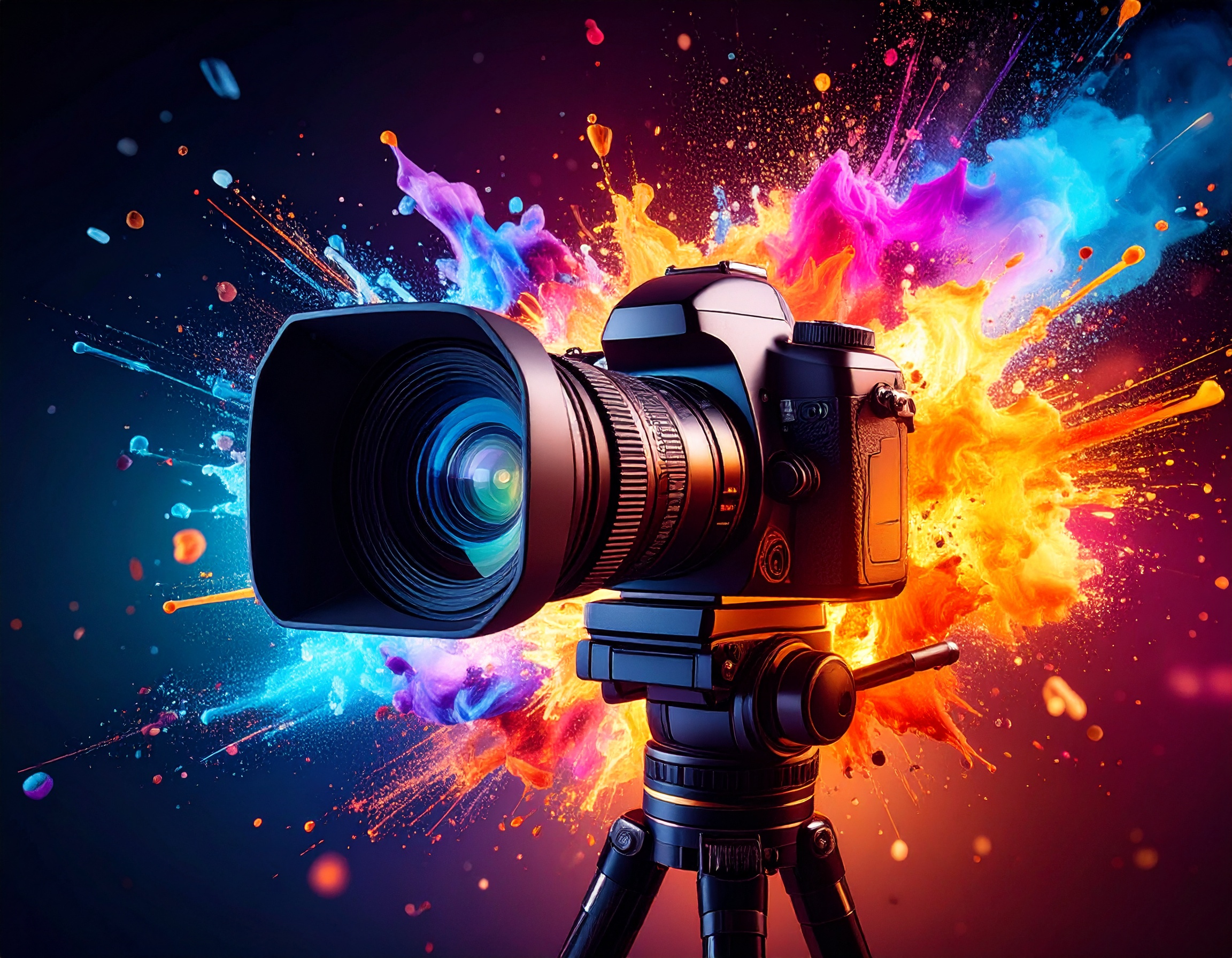 Image générée par intelligence artificielle (Adobe Firefly) pour le service "Montage vidéo"